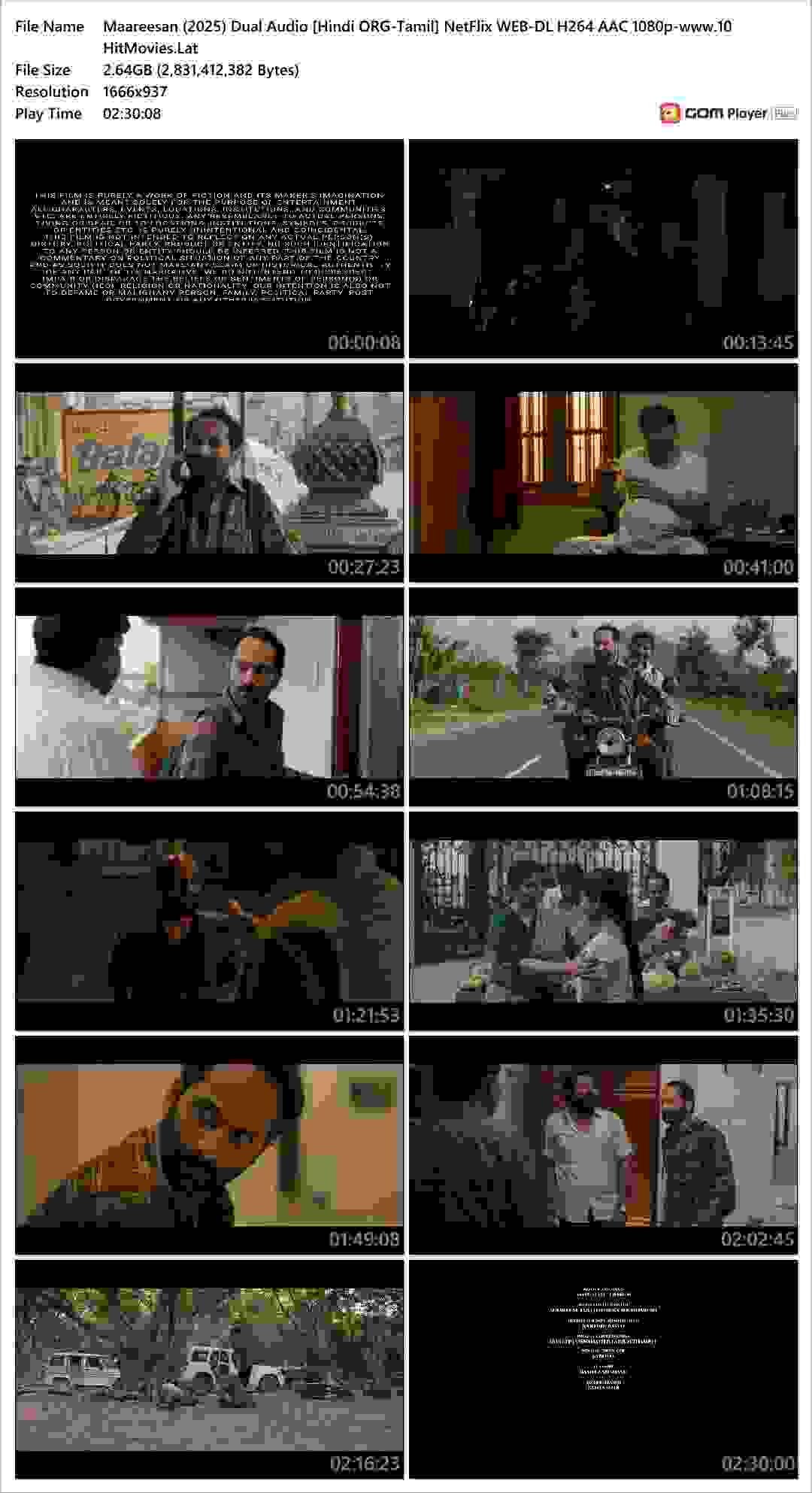 Maareesan (2025) Dual Audio [Hindi ORG-Tamil] NetFlix
