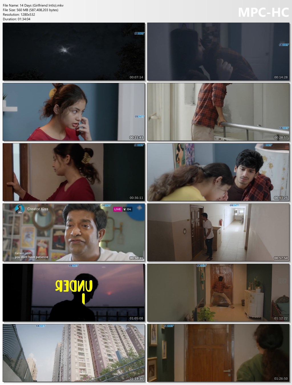 14 Days (Girlfriend Intlo) 2025 Bengali Dubbed Movie