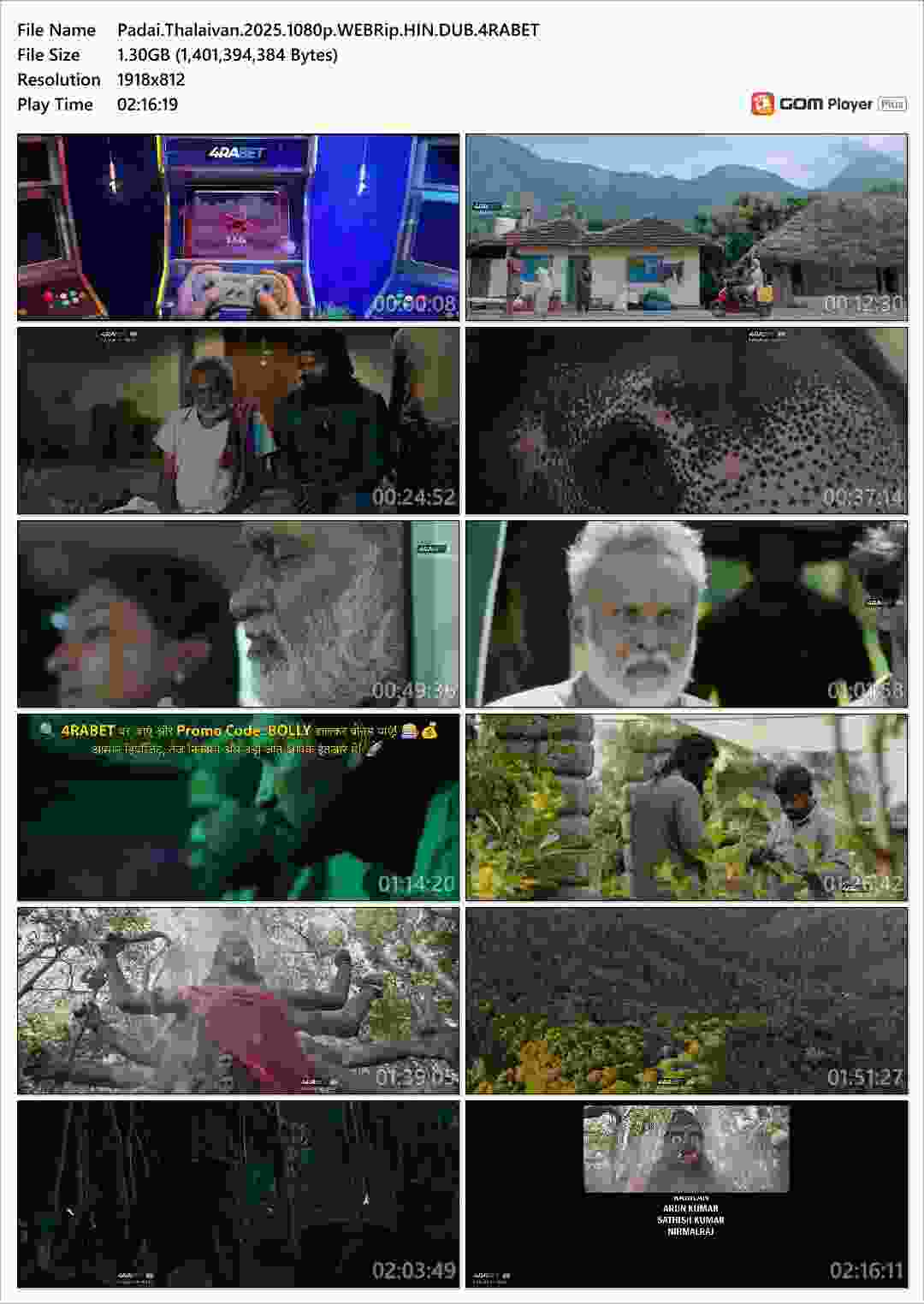 Padai Thalaivan (2025) Hindi Tamil Telugu