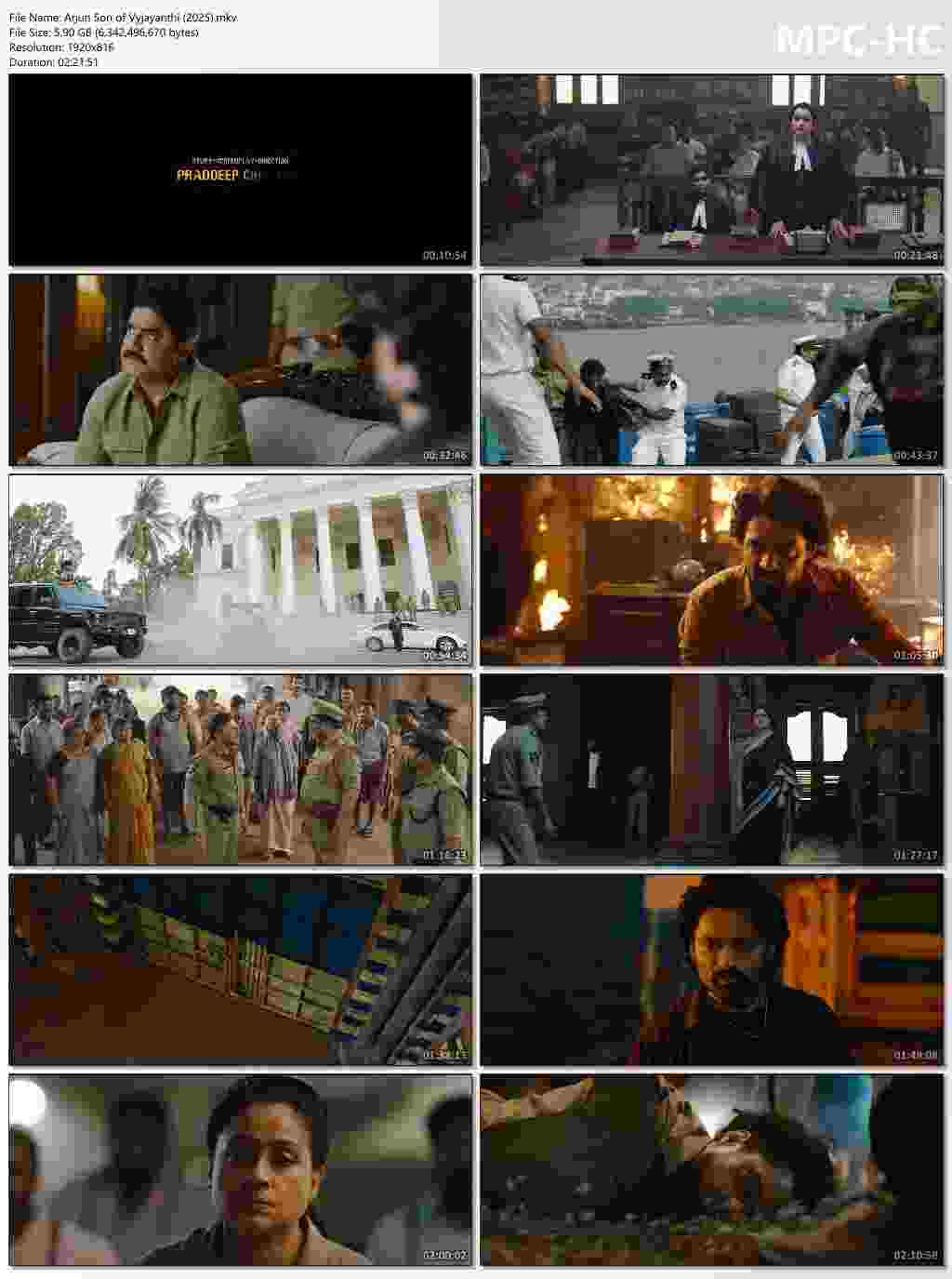 Arjun Son Of Vyjayanthi 2025 Hindi Dubbed Movie