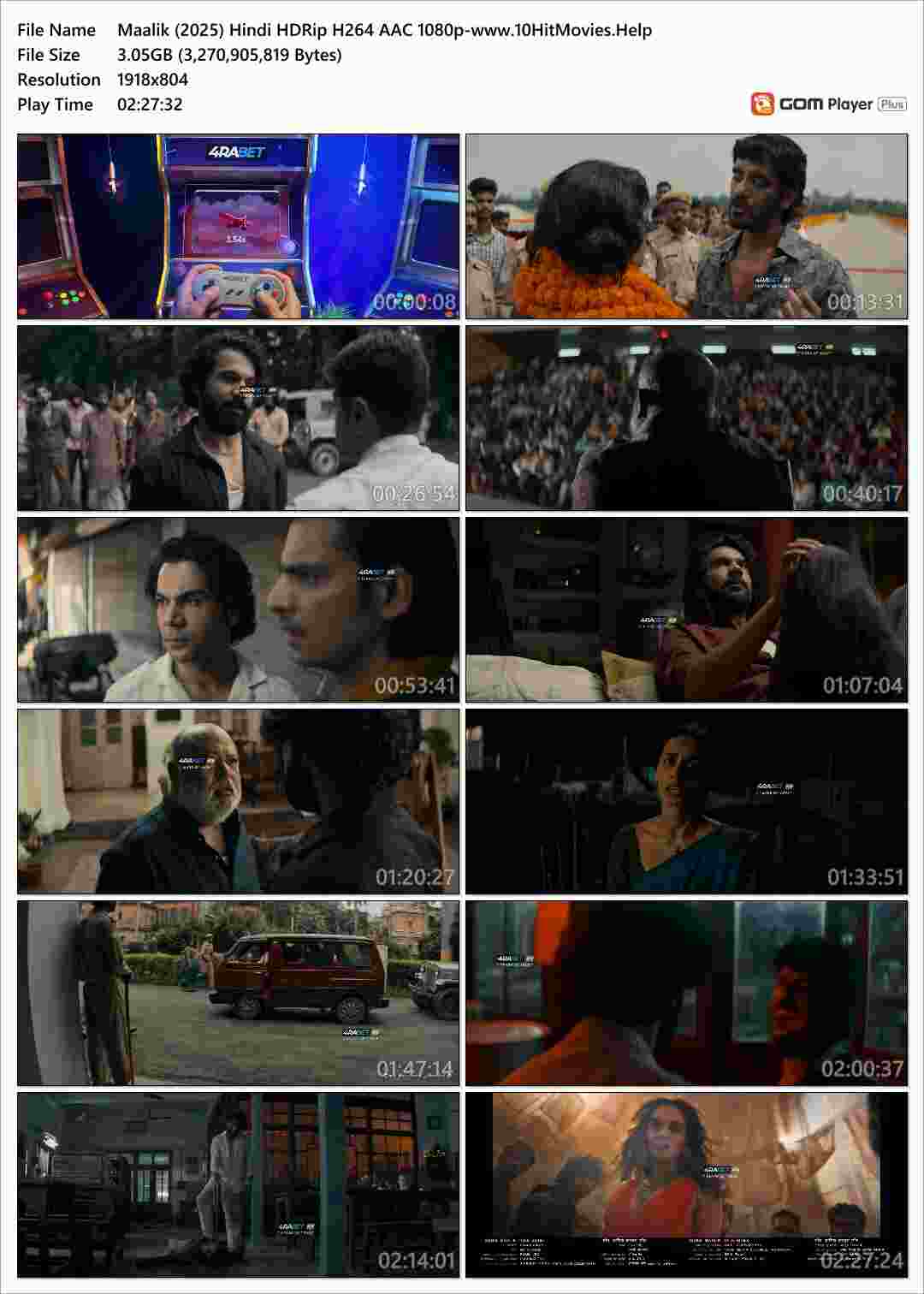Maalik (2025) Hindi HDRip H264 AAC