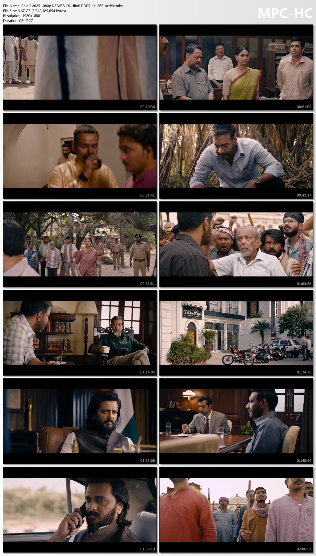 Raid 2 2025 Hindi Movie