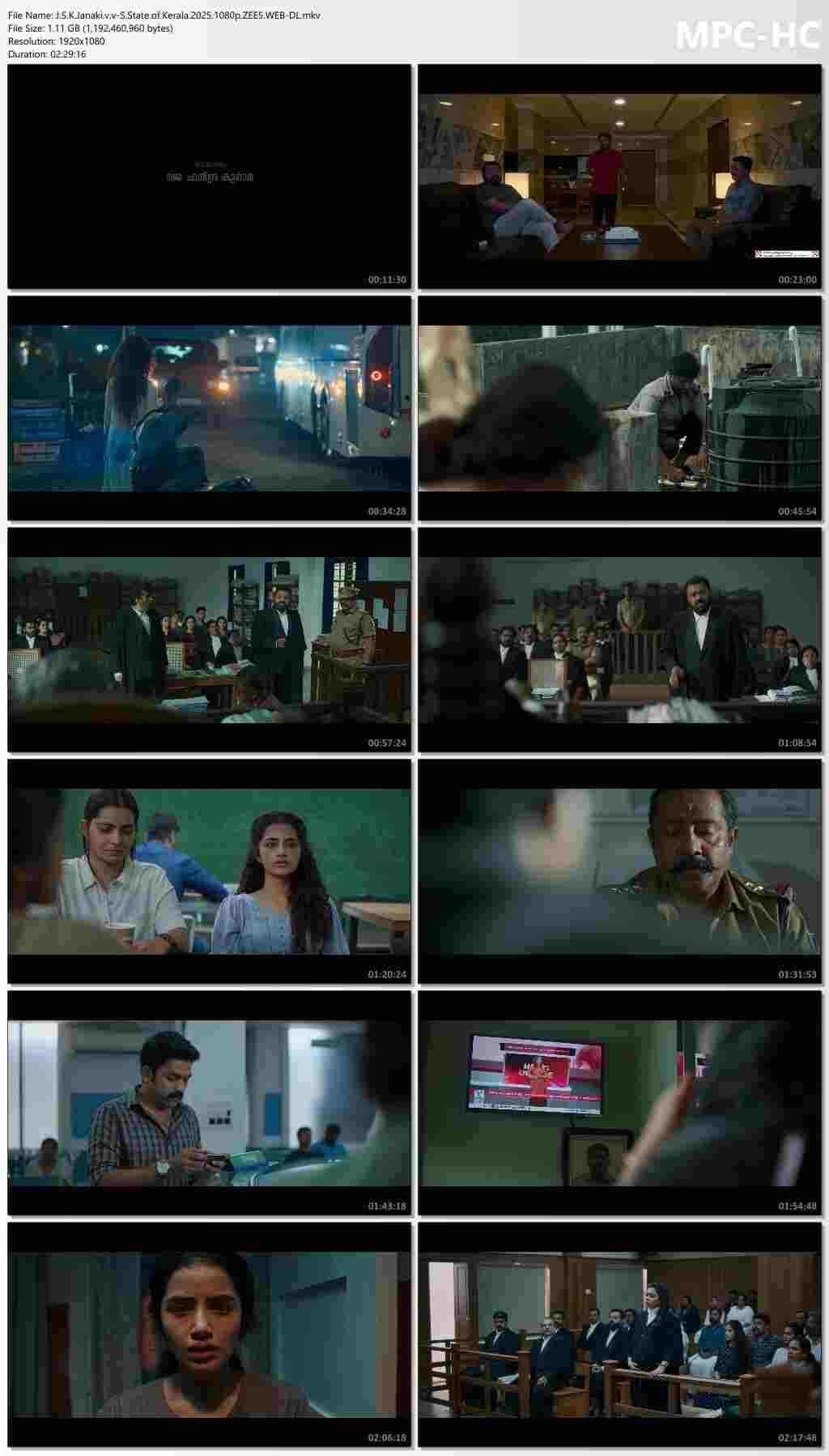 JSK Janaki vs State of Kerala 2025 Hindi Dubbed Movie
