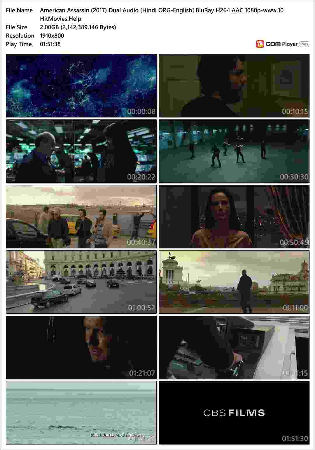 American Assassin (2017) Dual Audio [Hindi ORG-English] BluRay