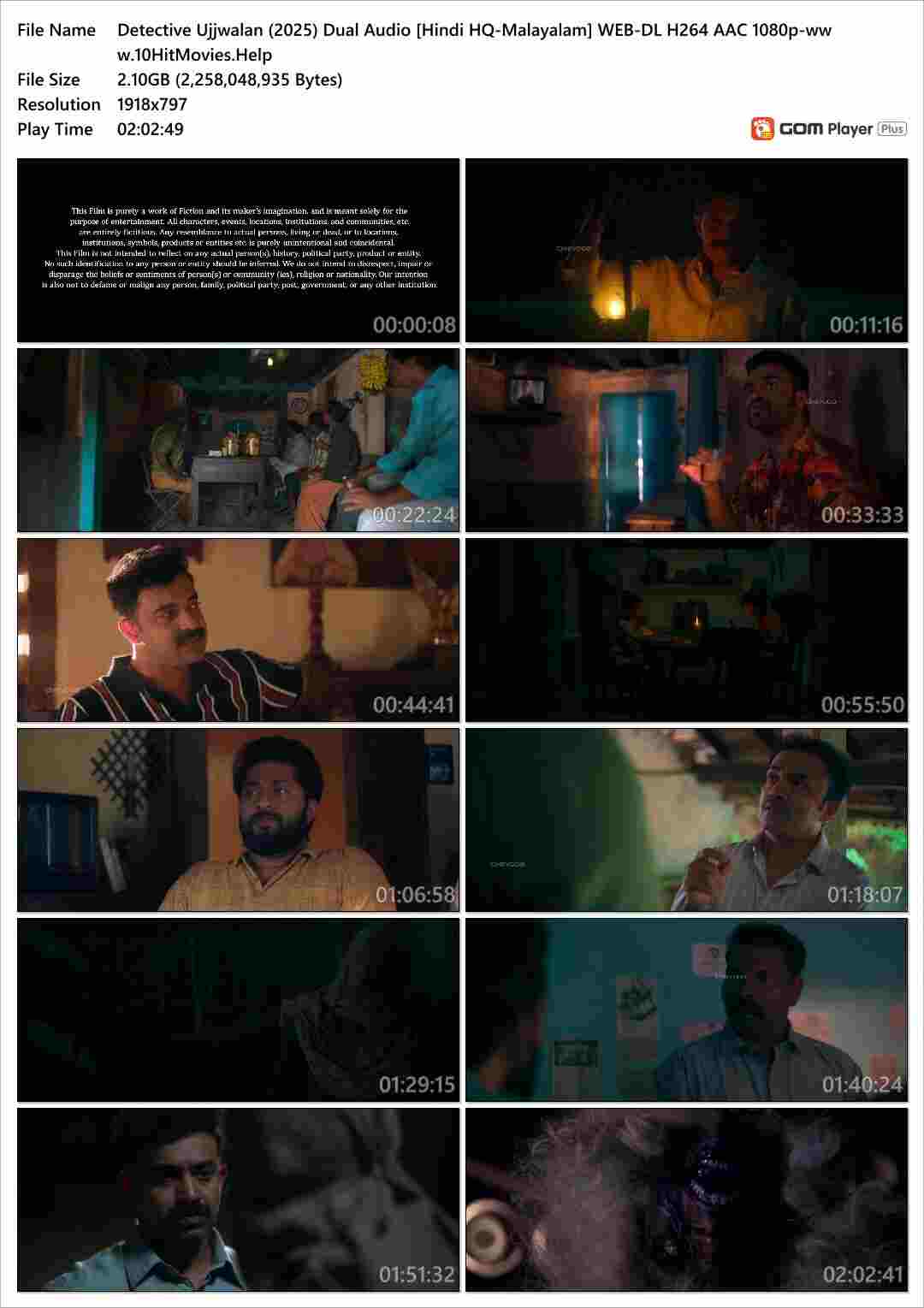 Detective Ujjwalan (2025) Dual Audio [Hindi HQ-Malayalam