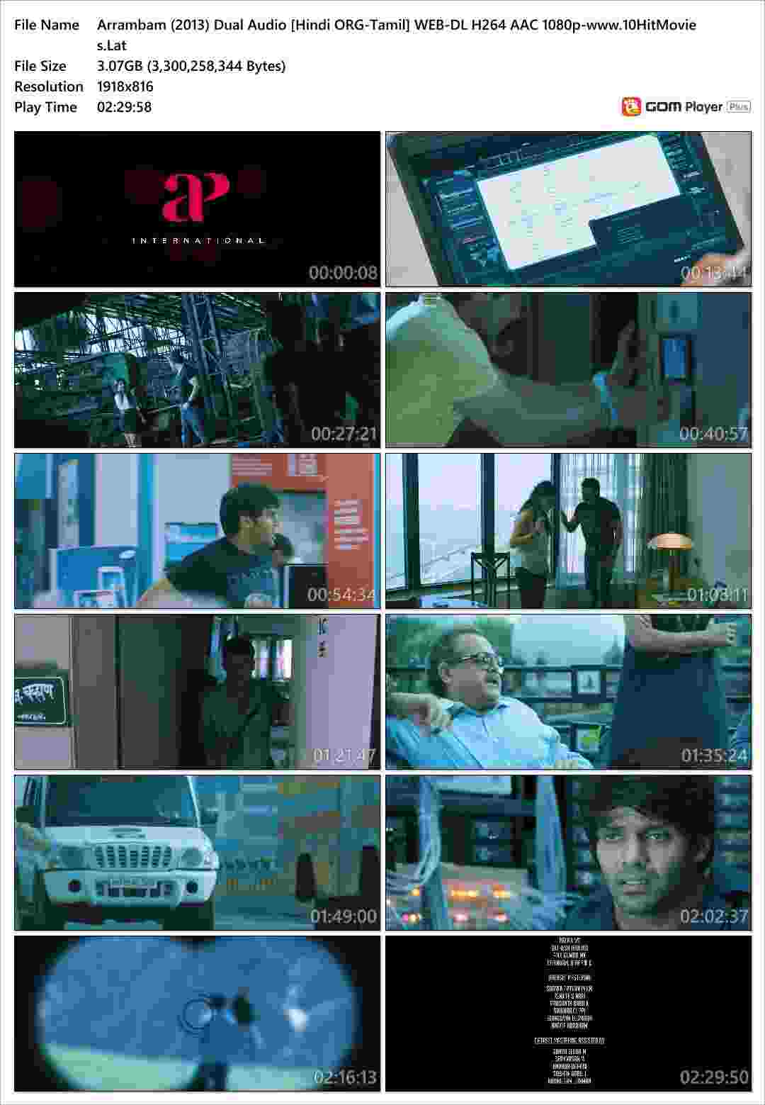 Arrambam (2013) Dual Audio [Hindi ORG-Tamil]