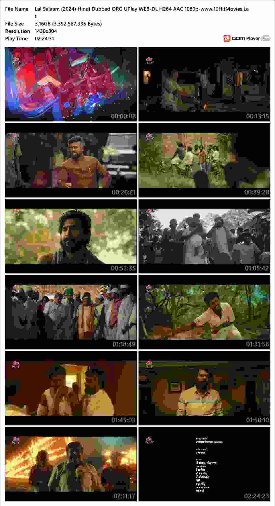 Lal Salaam (2024) Hindi Dubbed ORG UPlay