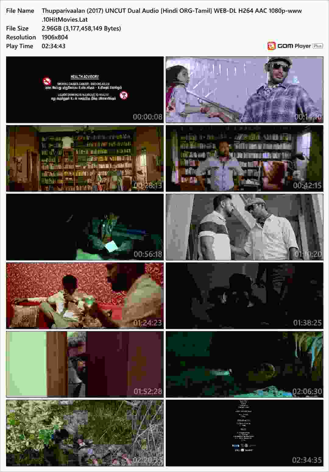 Thupparivaalan (2017) UNCUT Dual Audio [Hindi ORG-Tamil