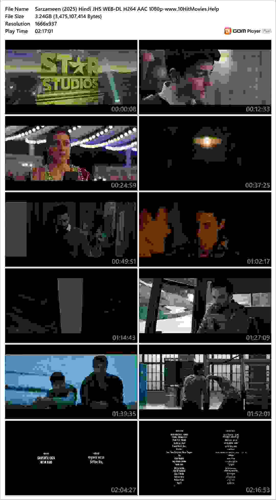 Sarzameen (2025) Hindi JHS WEB-DL H264