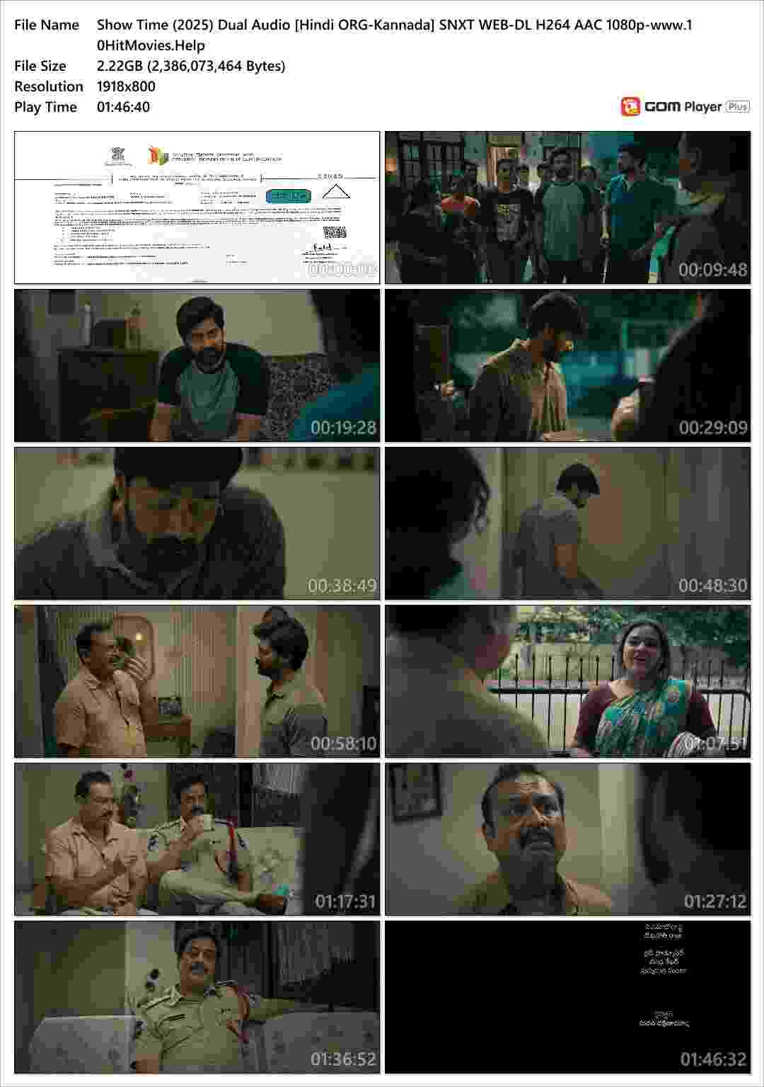 Show Time (2025) Dual Audio [Hindi ORG-Kannada] SNXT WEB
